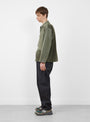 The Washed Wide Denim Pants from A.PRESSE come in One Wash at Couverture & The Garbstore
Model Side