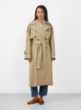 The Luna Trenchcoat from Skall Studio comes in Light Khaki at Couverture & The Garbstore
front model 