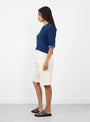 The Kwai Knit Cardigan from YMC comes in Blue at Couverture & The Garbstore
model side