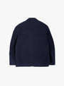 The Cotton Linen Construction Jacket from YMC comes in Navy at Couverture & The Garbstore back 