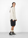 Standard LS Shirt Natural Stripe-Natural Stripe-Stussy model side at Couverture & The Garbstore
