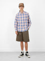 Baggy Beach Short Olive-Olive-Stussy model front at Couverture & The Garbstore