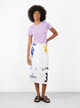 Futebol Pleated Skirt Multi-Multi-Renata Brenha(model_front) at Couverture & The Garbstore [pos:1.jpg]