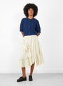 W Draped Skirt Shell-Shell-YMC(model front) at Couverture & The Garbstore