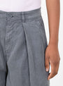 W Deadbeat Trouser Charcoal-Charcoal-YMC(model back) at Couverture & The Garbstore