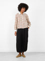 Viera Print Long Sleeve Blouse Multi-Multi-Sea(model front) at Couverture & The Garbstore [pos:1.jpg]