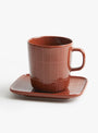 Oiva - Tiiliskivi Plate-Chestnut-Marimekko(group) at Couverture & The Garbstore