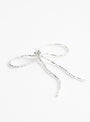 Sad Bow Ear Stick Silver