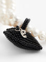 Heart Texas Tie Black and PearlBlack and PearlPura Utz (back view) at Couverture & The Garbstore