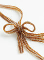 Bow Bolo Necklace BrownBrownPura Utz (bow detail) at Couverture & The Garbstore