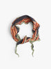 W Washer Silk Stripe Neckercheif Black-Black-Kapital(front) at Couverture & The Garbstore