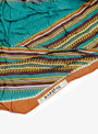 Washer-Silk-Stripe-Neckercheif-Turquoise-Turquoise-Kapital(detail) at Couverture & The Garbstore