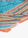 W Washer Silk Stripe Neckercheif Turquoise-Turquoise-Kapital(detail) at Couverture & The Garbstore