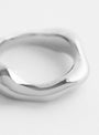 Fine Wavy Ring SilverSilverHR detail at Couverture & The Garbstore