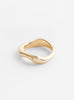 Fine Wavy Ring Gold Plated BrassBrassHR front view at Couverture & The Garbstore