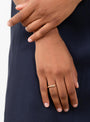 Fine Wavy Ring Gold Plated Brass Brass HR (on model) at Couverture & The Garbstore