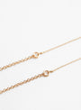 Flat Glass Pendant On Chain CopperCopperHR close up at Couverture & The Garbstore