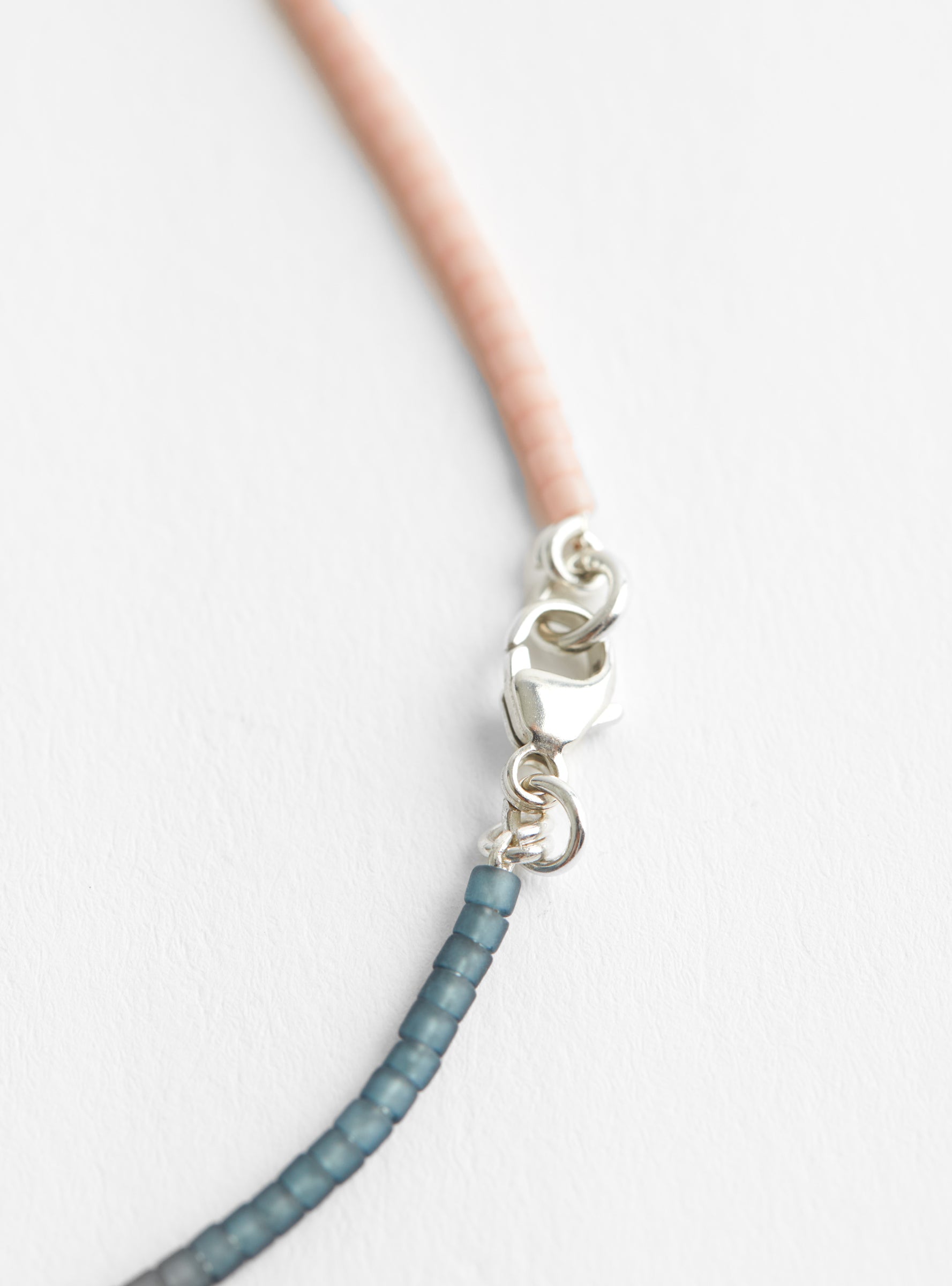 Miyuki Beads Necklace with Small Threads BlackBlackHR close up at Couverture & The Garbstore