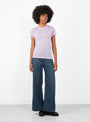 Tee Shirt One PurpleOne PurpleBASE (model front) at Couverture & The Garbstore