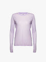 Long Sleeve Tee One PurpleOne PurpleBASE (ghost) at Couverture & The Garbstore [pos:1.jpg]