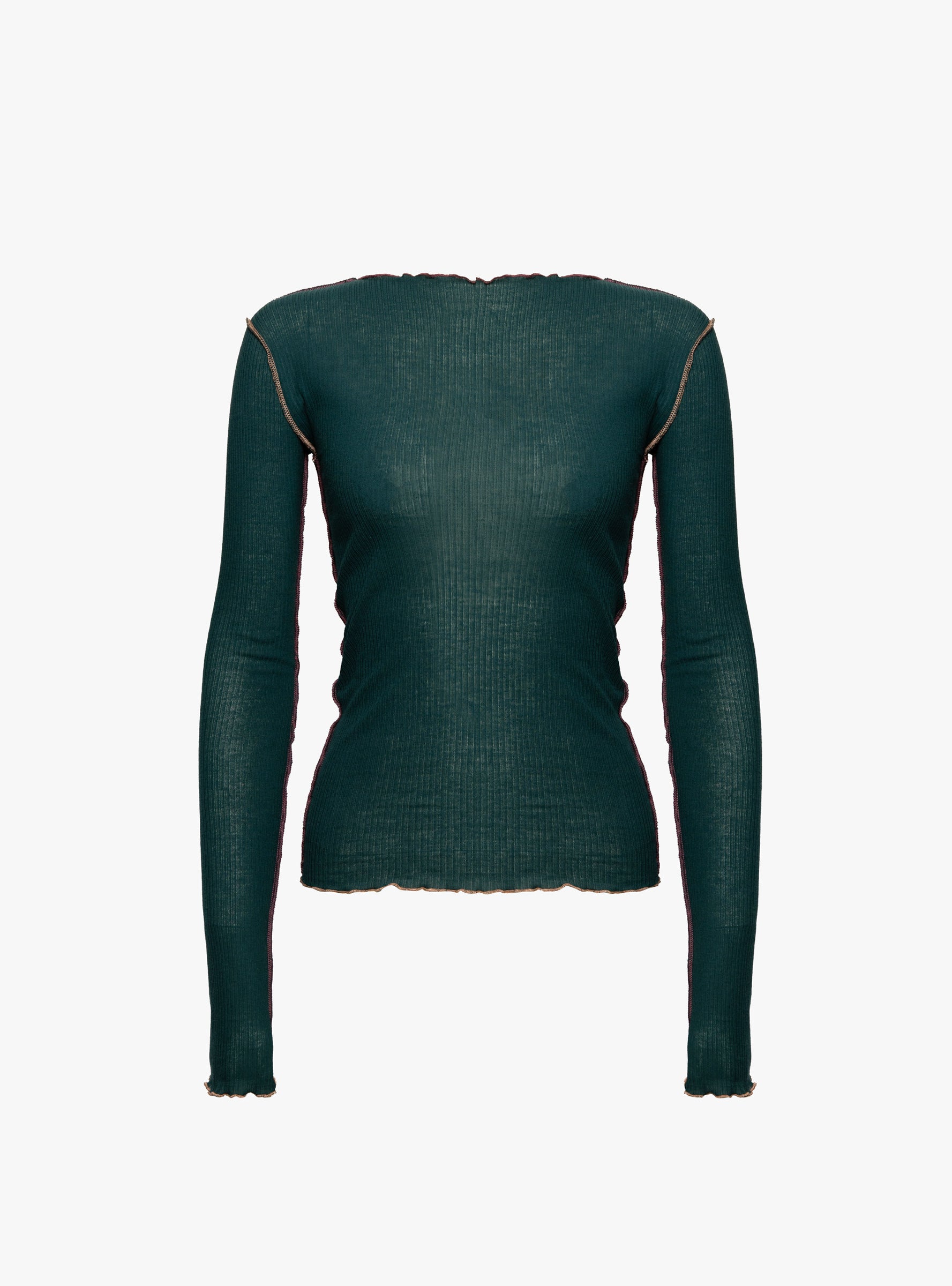 Vein Long Sleeve Tee Hirsu GreenHirsu GreenBASE (ghost) at Couverture & The Garbstore [pos:1.jpg]
