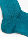 Rib Overankle Socks Sphere BlueSphere BlueBASE detail at Couverture & The Garbstore