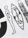 UFO T-Shirt-White-B.EAUTIFUL close up at Couverture & The Garbstore