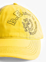B-Turn-Low-Profile-Hat-Washed-Yellow-&-Black-B.EAUTIFUL-close-up at Couverture & The Garbstore