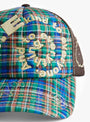 Bi-Foam-Trucker-Cap-Highland-Tartan-&-Brown-B.EAUTIFUL-close-up at Couverture & The Garbstore