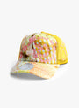 Bi-Foam-Trucker-Cap-Mix-Fabric-&-Tangerine-B.EAUTIFUL-front-view at Couverture & The Garbstore