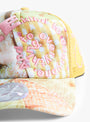 Bi Foam Trucker Cap-Mix Fabric & Tangerine-B.EAUTIFUL close up at Couverture & The Garbstore