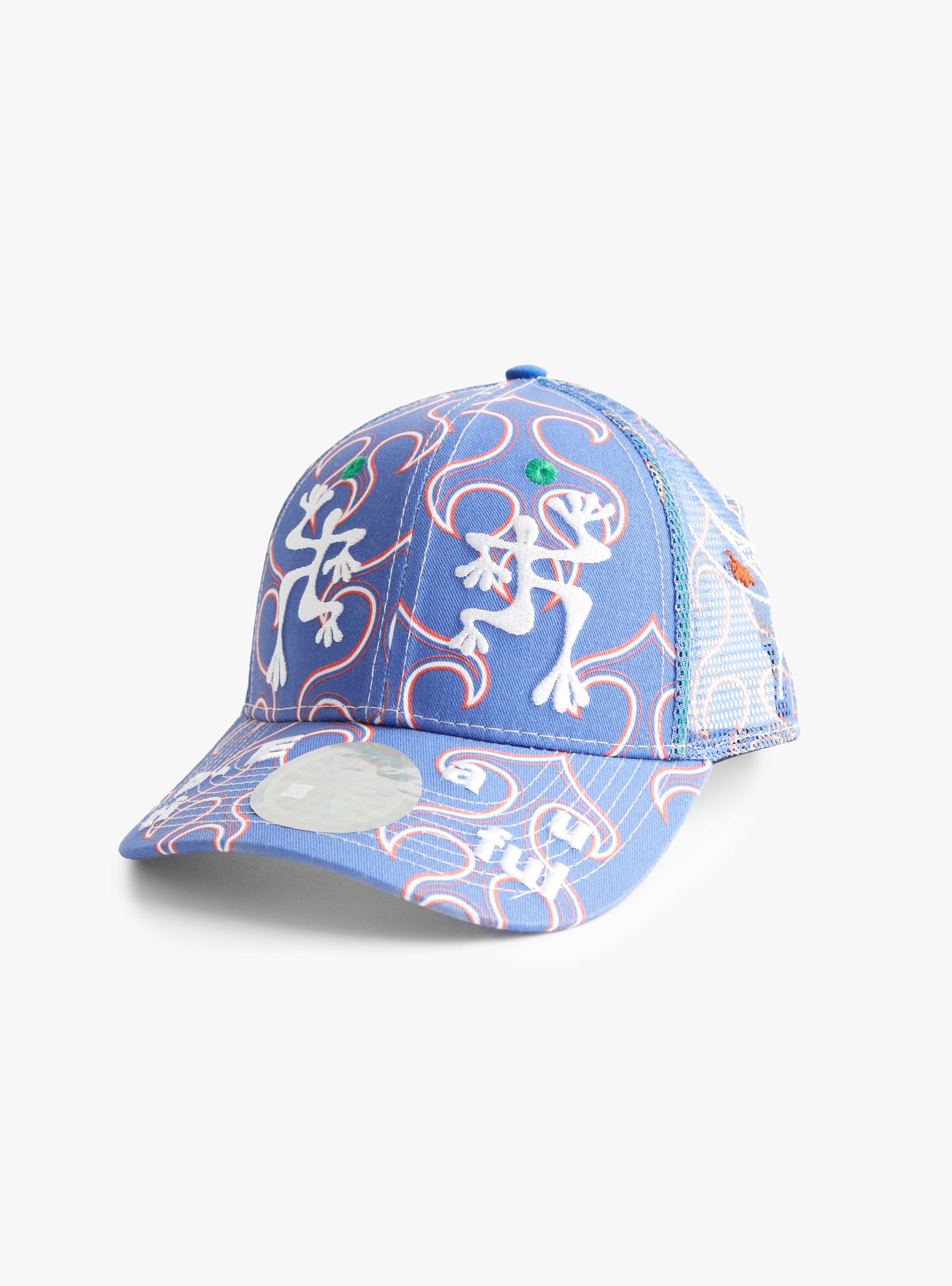 Biyu Cap Washed White Flame & Blue-White Flame & Blue-B.EAUTIFUL front view at Couverture & The Garbstore