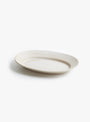 Patina Rim Oval Plate M-Stone Beige-Jiseungmin ceramics(front) at Couverture & The Garbstore