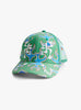 Biyu-Cap-Washed-Blue-Flame-&-Green-Blue-Flame-&-Green-B.EAUTIFUL-front-view at Couverture & The Garbstore