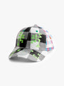 Biyu-Cap-Washed-Black-Buffalo-Check-Black-Buffalo-Check,-Pink-&-Blue-B.EAUTIFUL-front-view at Couverture & The Garbstore