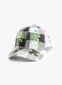 Biyu Cap Washed Black Buffalo Check-Black Buffalo Check, Pink & Blue-B.EAUTIFUL front view at Couverture & The Garbstore