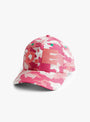 Vapor-6-Panel-Cap-Highlight-Camo-&-Pink-B.EAUTIFUL-front-view at Couverture & The Garbstore