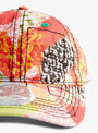 Vapor-6-Panel-Cap-Red-Kimono-&-Black-B.EAUTIFUL-close-up at Couverture & The Garbstore