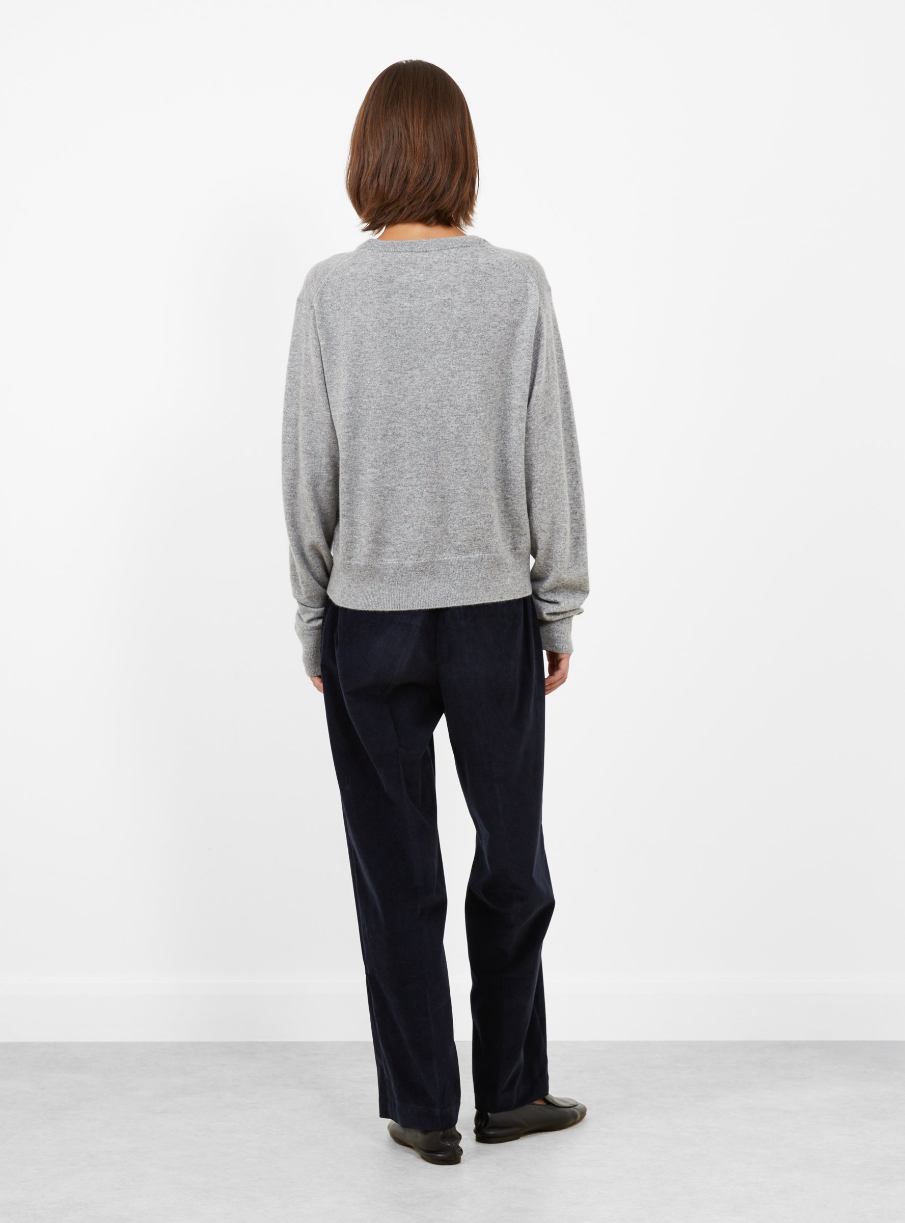 No 475 March Jumper Goat Goat Extreme Cashmere (model back) at Couverture & The Garbstore