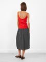 No 471 Britney Tank Top Tomato Tomato Extreme Cashmere (model back) at Couverture & The Garbstore