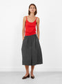 No 471 Britney Tank Top Tomato Tomato Extreme Cashmere model front) at Couverture & The Garbstore