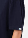 No 268 Cuba T-Shirt Navy Navy Extreme Cashmere (model close up) at Couverture & The Garbstore