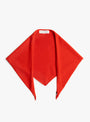 No 35 Knit Bandana Tomato Tomato Extreme Cashmere (top view) at Couverture & The Garbstore