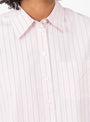 Ginger Shirt Pink and Grey Stripe Pink and Grey Stripe Bellerose (collar closeup) at Couverture & The Garbstore