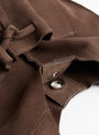 Saco Shoulder Bag BrownWalnutABOUT ARIANNE_Closure_Detail at Couverture & The Garbstore