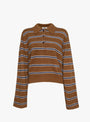 Dussyr Striped Jumper Tobacco Brown Tobacco Brown Bellerose_Front_View at Couverture & The Garbstore