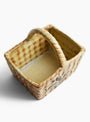 Trinket Box Basket CA108 Beige KASHIWA_Top View at Couverture & The Garbstore