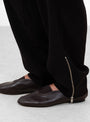 Lounge Pants Black Black CORDERA (model close up) at Couverture & The Garbstore
