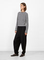 Lounge Pants Black Black CORDERA (model side) at Couverture & The Garbstore
