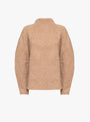 Raglan Taper Sleeve Jumper Fawn by Himalayan Cashmere (front) at Couverture & The Garbstore